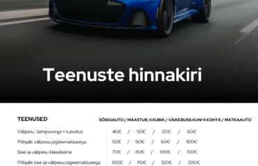 Autopesula koos transfeer teenusega, viime-toome